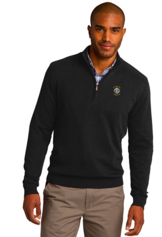 1/2 Zip Men's Sweater *ON DEMAND ONLY*